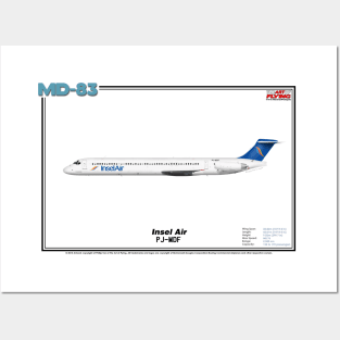 McDonnell Douglas MD-83 - Insel Air (Art Print) Posters and Art